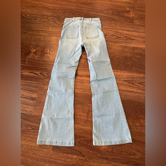 Light Blue Flare Jeans - Picture 3 of 3